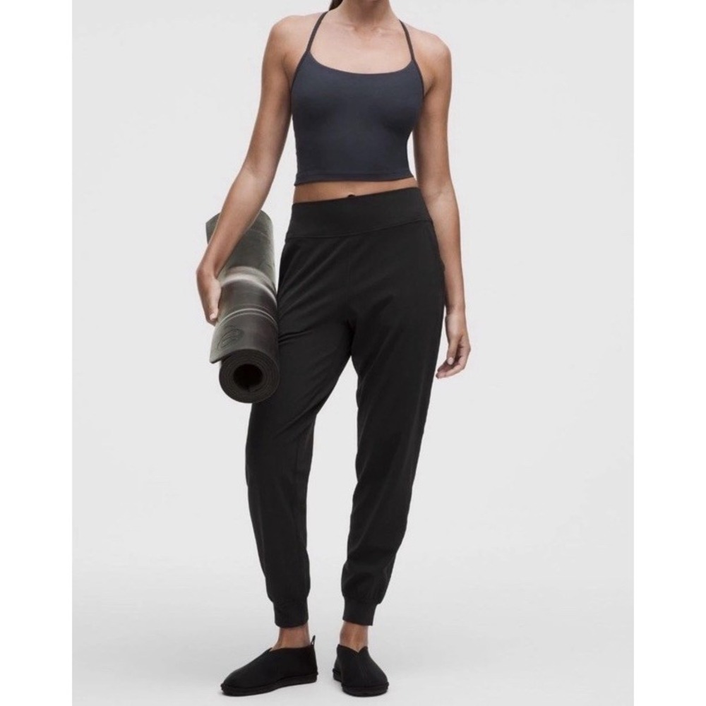 Lululemon Align High Rise Jogger Leggings Size 2 Black Workout Stretchy Womens